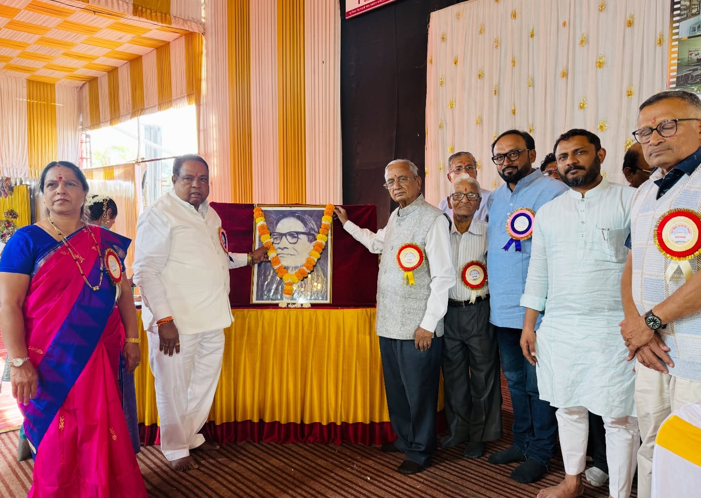 Award distribution ceremony attended by MP Wakchaure