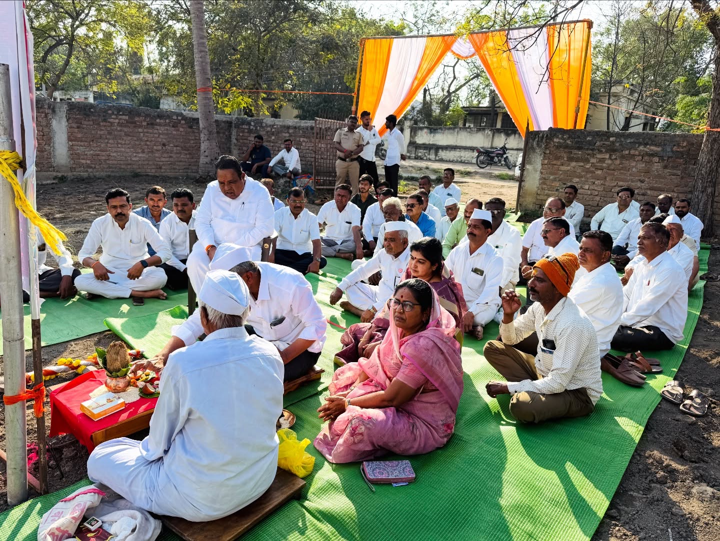 illage community outreach program led by Bhausaheb Wakchaure