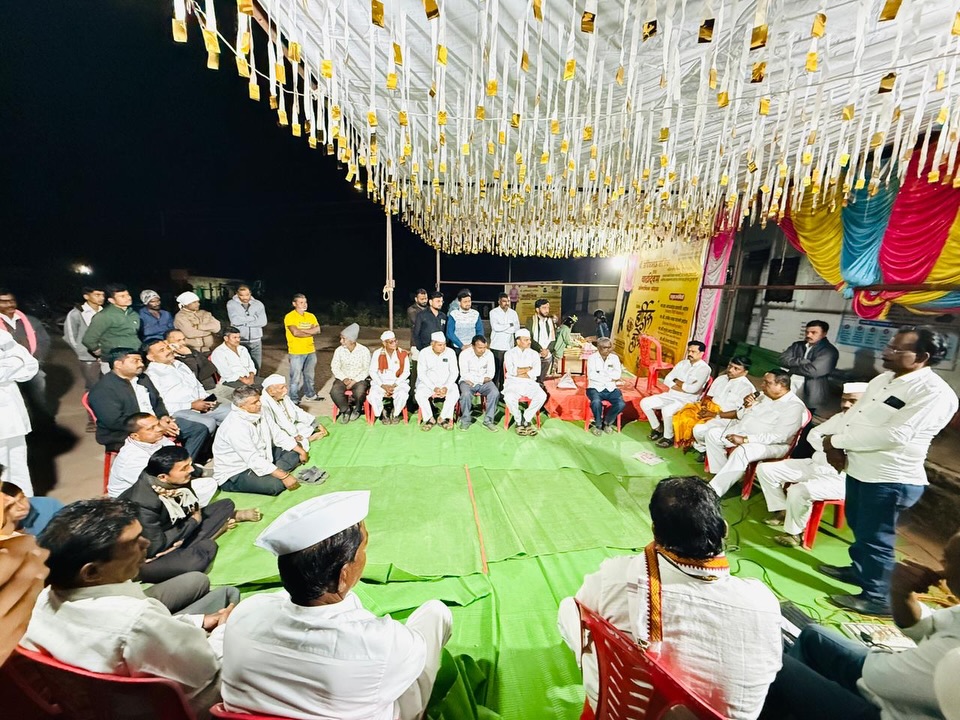 Night public interaction meeting organized by Wakchaure