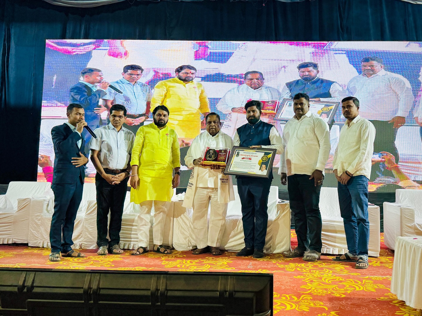 Youth and social organization program attended by Wakchaure